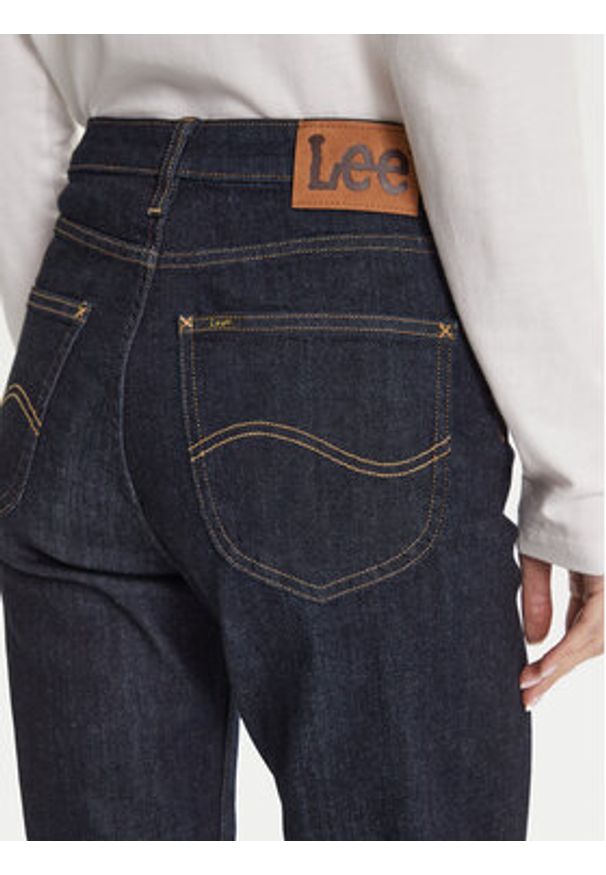 Lee Jeansy Carol 112372650 Granatowy Straight Fit. Kolor: niebieski