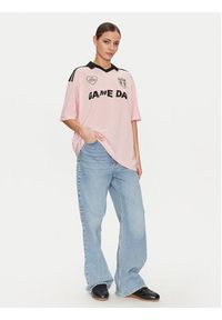 Hugo - HUGO T-Shirt 50537456 Różowy Relaxed Fit. Kolor: różowy. Materiał: syntetyk #3