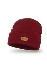 Modna czapka dziecięca smerfetka PaMaMi - Bordowy. Kolor: czerwony. Materiał: akryl #1