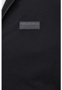 Karl Lagerfeld bluza 521900.705009 męska kolor czarny z kapturem wzorzysta. Okazja: na co dzień. Typ kołnierza: kaptur. Kolor: czarny. Materiał: materiał. Styl: casual #3