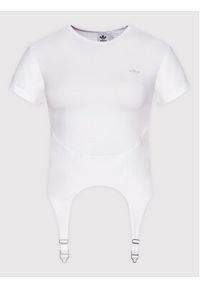 Adidas - adidas T-Shirt Always Original HF2015 Biały Tight Fit. Kolor: biały. Materiał: bawełna