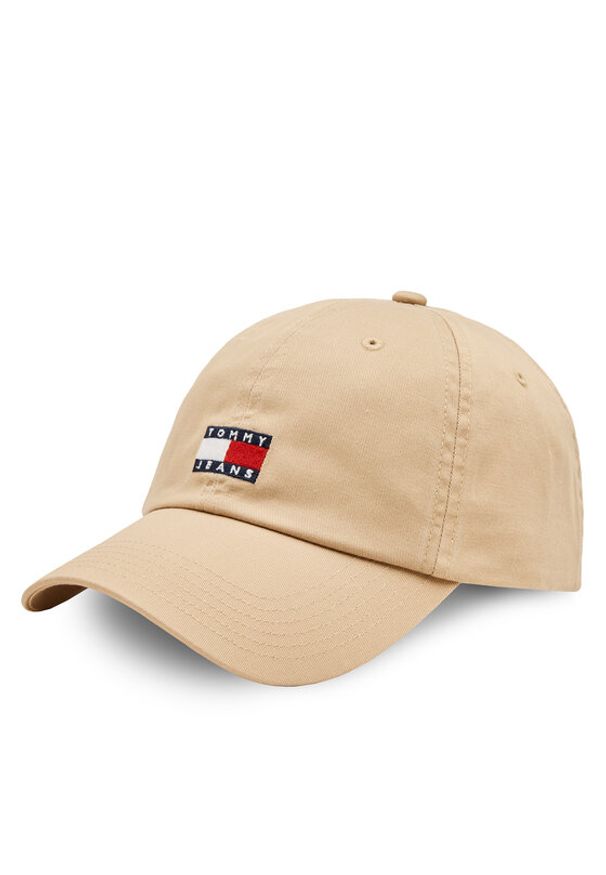 Tommy Jeans Czapka z daszkiem Tjm Heritage 6 Panel Cap AM0AM12020 Beżowy. Kolor: beżowy. Materiał: materiał