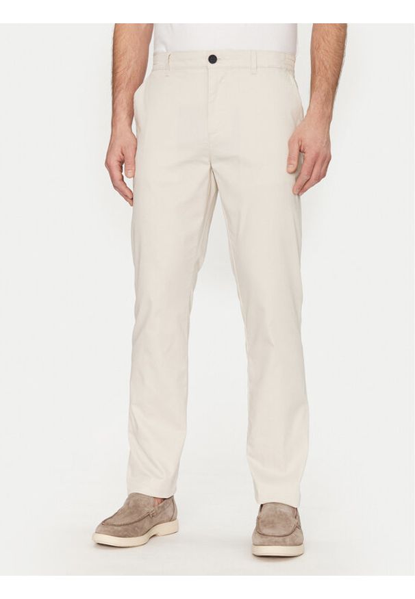 Tom Tailor Spodnie materiałowe 1044711 Beżowy Regular Fit. Kolor: beżowy. Materiał: bawełna