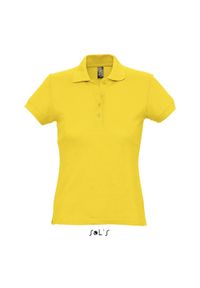SOL'S - Polo Sol's Passion. Okazja: na co dzień. Typ kołnierza: polo. Kolor: żółty. Styl: casual #1