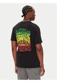 DC T-Shirt ADYZT05450 Czarny Heritage Fit. Kolor: czarny. Materiał: bawełna #5