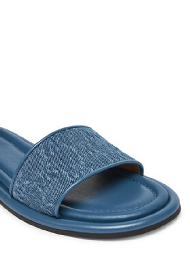 MICHAEL Michael Kors Klapki 40S5DNFS1D Niebieski. Kolor: niebieski. Materiał: materiał