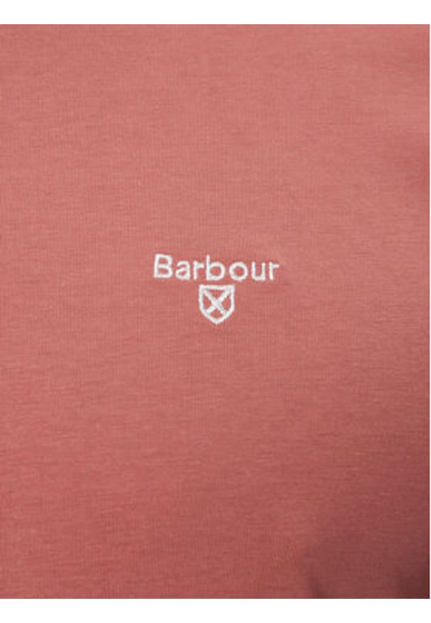 Barbour T-Shirt Essential Sports MTS0331PI55 Różowy Tailored Fit. Kolor: różowy. Materiał: bawełna