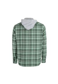 Lumberjack - Koszula męska LUMBERJACK FUN TARTAN HOODIE SHIRT. Kolor: zielony