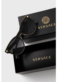 VERSACE - Versace Okulary przeciwsłoneczne 0VE2198 damskie kolor czarny. Kształt: owalne. Kolor: czarny #5