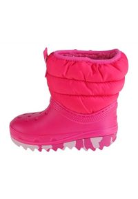 Buty Crocs Classic Neo Puff Boot Toddler Jr 207683-6X0 różowe. Wysokość cholewki: przed kolano. Kolor: różowy. Materiał: syntetyk, guma. Szerokość cholewki: normalna #4