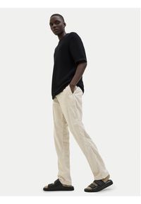 Jack & Jones - Jack&Jones Spodnie materiałowe Kane 12274977 Beżowy Relaxed Fit. Kolor: beżowy. Materiał: bawełna #4