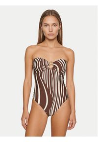 Seafolly Strój kąpielowy Coastline 11180-270 Brązowy. Kolor: brązowy. Materiał: syntetyk #3
