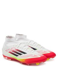 Adidas - adidas Buty do piłki nożnej F50 League Mid Firm/Multi-Ground JI0434 Biały. Kolor: biały. Materiał: materiał #3