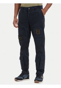 Aeronautica Militare Spodnie cargo Iconic Anti-G 261PA1387UCT01493 Granatowy Regular Fit. Kolor: niebieski. Materiał: bawełna #1