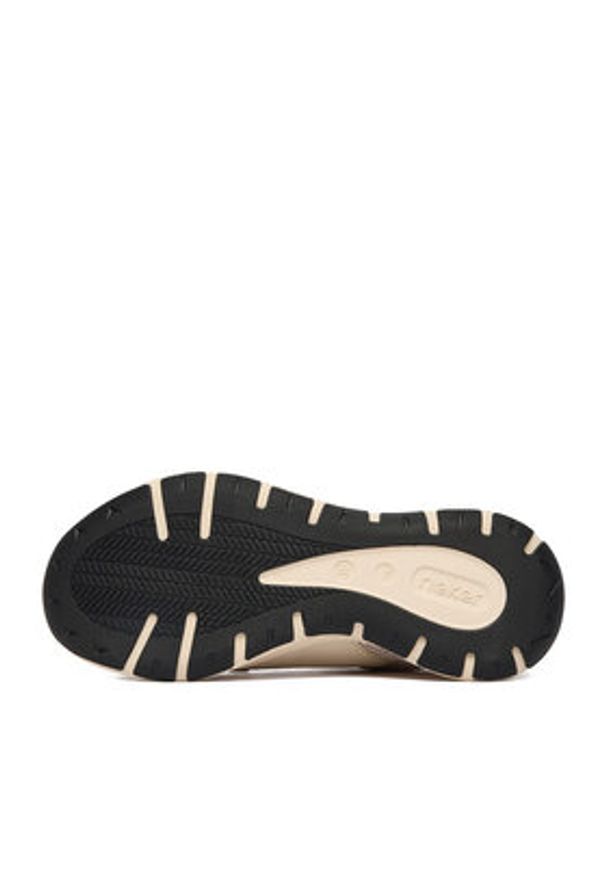 Rieker Sneakersy M6501-60 Beżowy. Kolor: beżowy