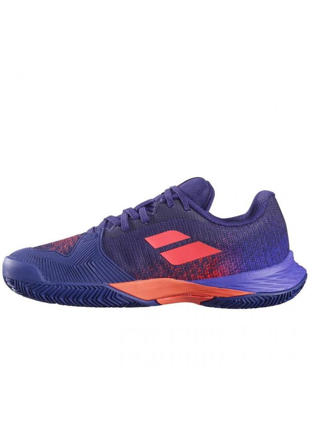 Buty tenisowe dziecięce Babolat Jet Mach 3 clay Junior blue ribbon 35. Kolor: niebieski, czerwony, fioletowy, wielokolorowy. Sport: tenis