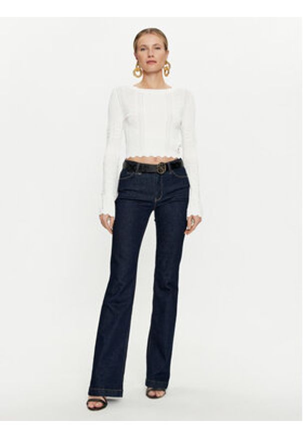 Guess Sweter Adaline W4GR08 Z2U00 Écru Regular Fit. Materiał: syntetyk