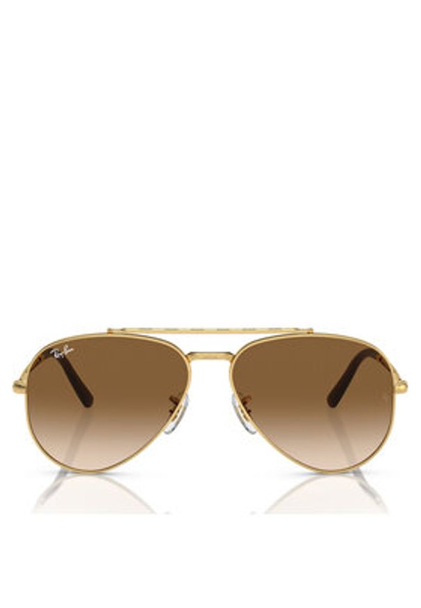 Ray-Ban Okulary przeciwsłoneczne New Aviator 0RB3625 001/51 Złoty. Kolor: złoty