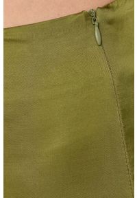 MAX&Co. spódnica kolor zielony midi prosta. Kolor: zielony. Materiał: tkanina #4