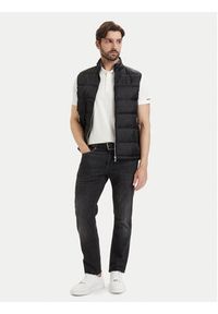 Karl Lagerfeld - KARL LAGERFELD Bezrękawnik 505022 563592 Czarny Regular Fit. Typ kołnierza: dekolt w karo. Kolor: czarny. Materiał: syntetyk. Długość rękawa: bez rękawów #3
