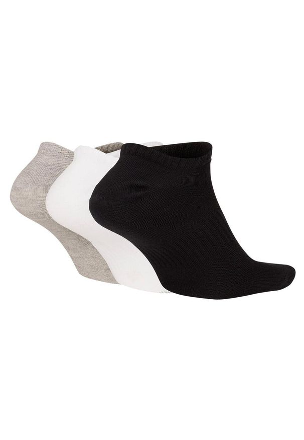 SKARPETY Nike Everyday Lightweight No-Show 3pack, Dla obu płci. Kolor: biały, wielokolorowy, szary. Materiał: bawełna, materiał