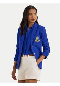 Lauren Ralph Lauren - LAUREN RALPH LAUREN Marynarka 200797305032 Niebieski Slim Fit. Kolor: niebieski. Materiał: bawełna #1