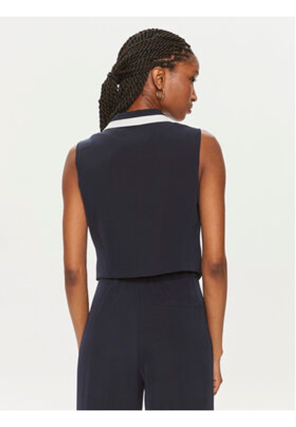 Maryley Kamizelka 24EB214/04BL Granatowy Regular Fit. Kolor: niebieski. Materiał: syntetyk