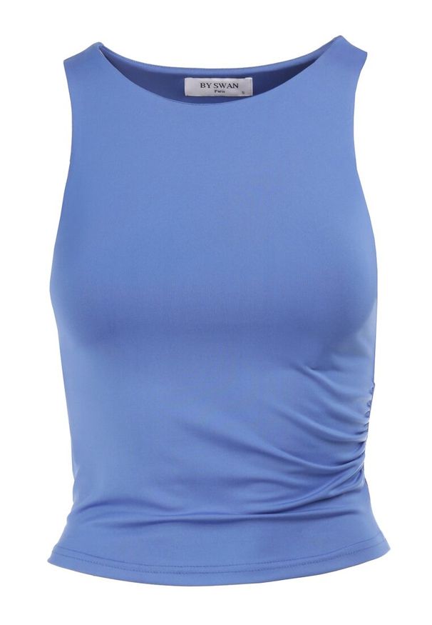 Born2be - Niebieski Top Metochis. Kolor: niebieski. Materiał: dzianina, wiskoza. Długość rękawa: na ramiączkach. Wzór: gładki