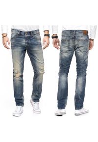 Tom Tailor - TOM TAILOR SPODNIE MĘSKIE AEDAN SLIM VINTAGE BLUE DENIM 6203519.00.12 COL. 1074. Stan: obniżony. Styl: vintage #5