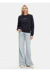 Guess Jeans Bluza W4YQ10 KC811 Granatowy Regular Fit. Kolor: niebieski. Materiał: bawełna #2