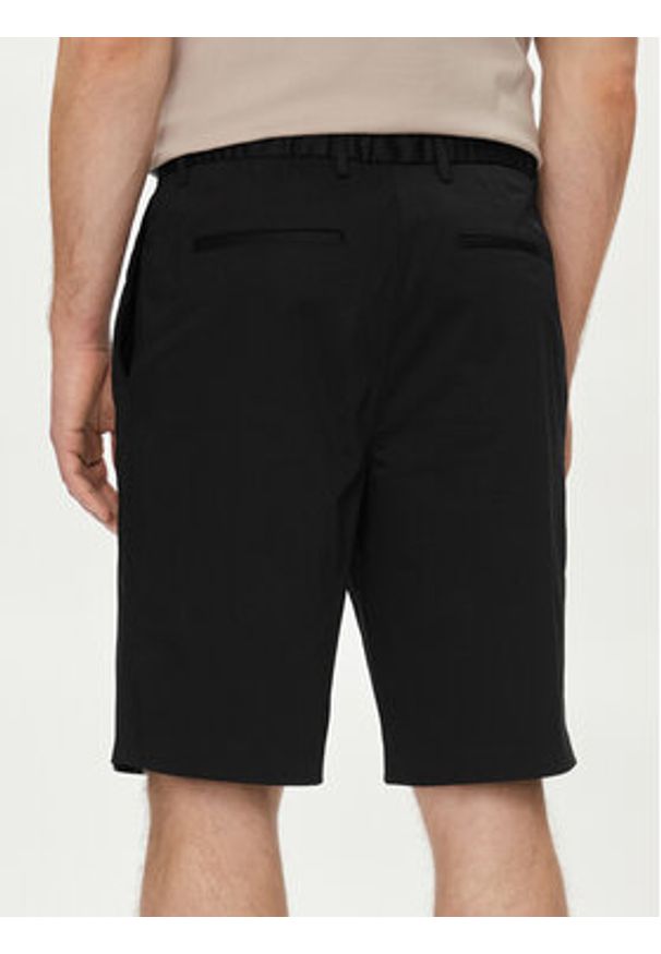 Calvin Klein Szorty materiałowe Sateen K10K112831 Czarny Regular Fit. Kolor: czarny. Materiał: bawełna