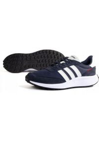 Adidas - Buty adidas Run 70S M GX3091 niebieskie. Okazja: na co dzień. Kolor: niebieski. Materiał: materiał, syntetyk, guma. Szerokość cholewki: normalna. Sport: bieganie