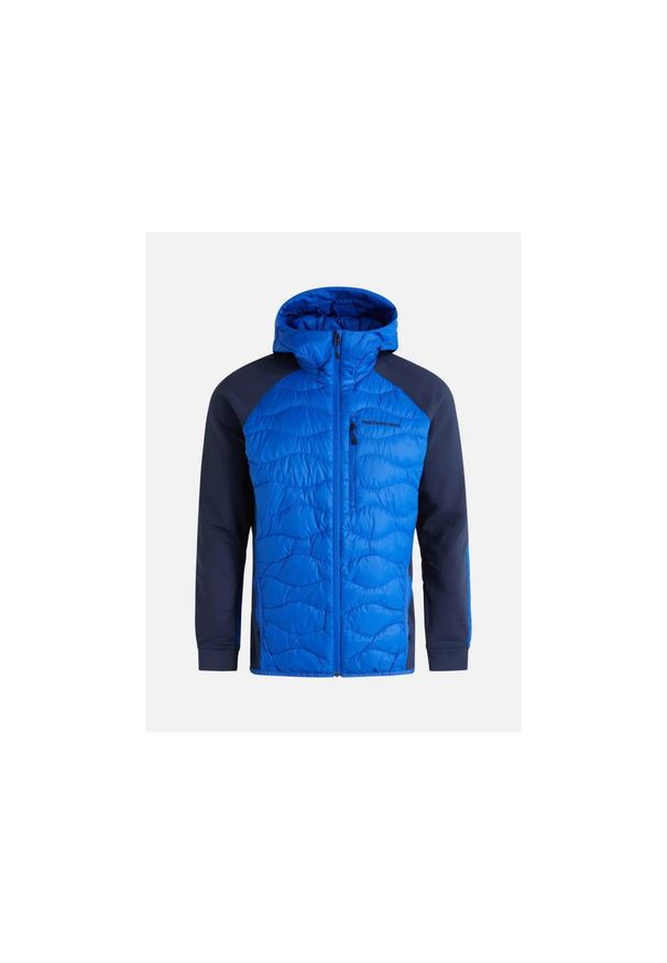 Kurtka Peak Performance Męska Helium Down Hybrid Hood - XL. Kolor: niebieski