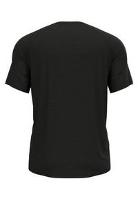 Koszulka męska Odlo ESSENTIAL PRINT T-shirt crew neck s/s. Kolor: czarny. Wzór: nadruk. Sport: fitness