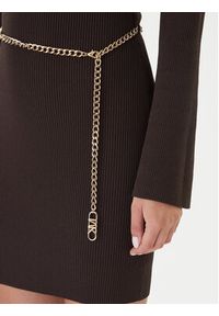 MICHAEL Michael Kors Sukienka dzianinowa MF583C633D Brązowy Slim Fit. Kolor: brązowy. Materiał: wiskoza #4