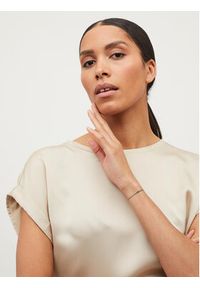 Vila T-Shirt Ellette 14059563 Beżowy Regular Fit. Kolor: beżowy. Materiał: syntetyk #5