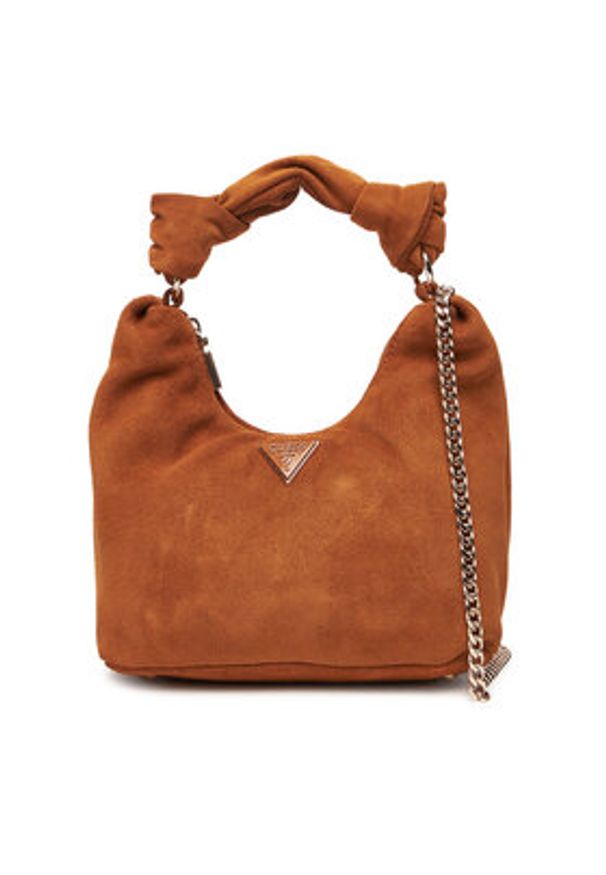 Guess Torebka Isotta HWSG96 60010 Brązowy. Kolor: brązowy. Materiał: zamszowe, skórzane