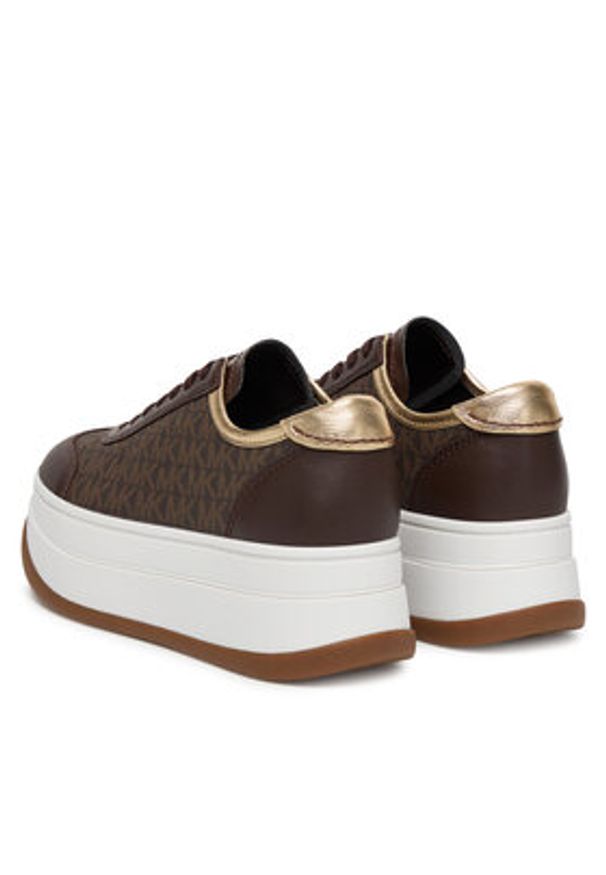 MICHAEL Michael Kors Sneakersy Hayes 43T5HYFS2L Brązowy. Kolor: brązowy. Materiał: skóra