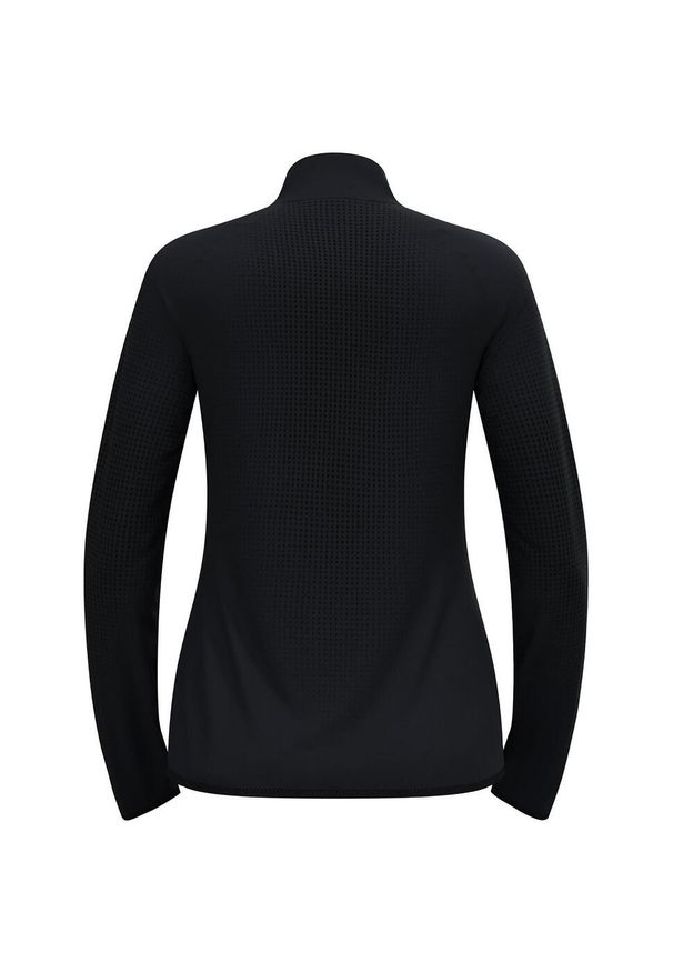 Odlo - Bluza techniczna damska ODLO Zeroweight Warm Mid Layer 1/2 Zip. Kolor: czarny, szary, wielokolorowy. Długość rękawa: długi rękaw