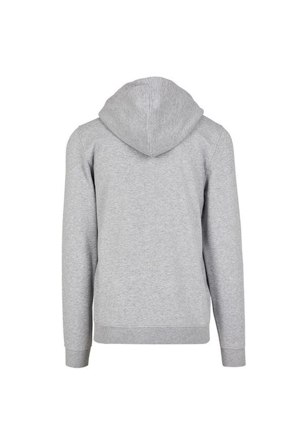 BUILD YOUR BRAND - Bluza Męska Premium Z Pełnym Zamkiem Błyskawicznym. Kolor: szary