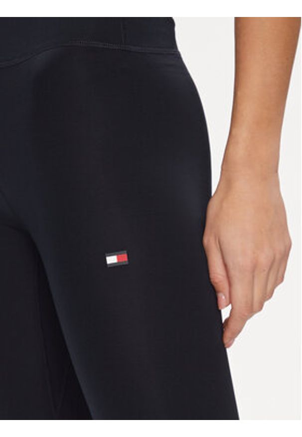 TOMMY HILFIGER - Tommy Hilfiger Legginsy Essentials WW0WW41082 Granatowy Slim Fit. Kolor: niebieski. Materiał: syntetyk