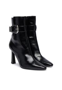 Steve Madden Botki Stashed SM11004780 Czarny. Kolor: czarny. Materiał: skóra