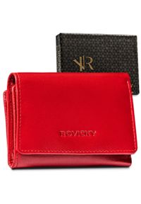 ROVICKY - Skórzany portfel Rovicky [DH] R-RD-33-GCL czerwony. Kolor: czerwony. Materiał: skóra