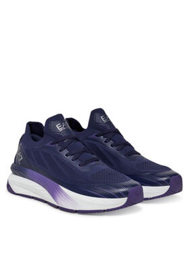 EA7 Emporio Armani Sneakersy X8X176 XK377 U548 Granatowy. Kolor: niebieski. Materiał: skóra