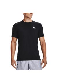 Koszulka fitness męska Under Armour HeatGear Armour Fitted. Kolor: czarny. Sport: fitness