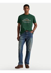 Polo Ralph Lauren T-Shirt 710981142004 Zielony Classic Fit. Typ kołnierza: polo. Kolor: zielony. Materiał: bawełna #5