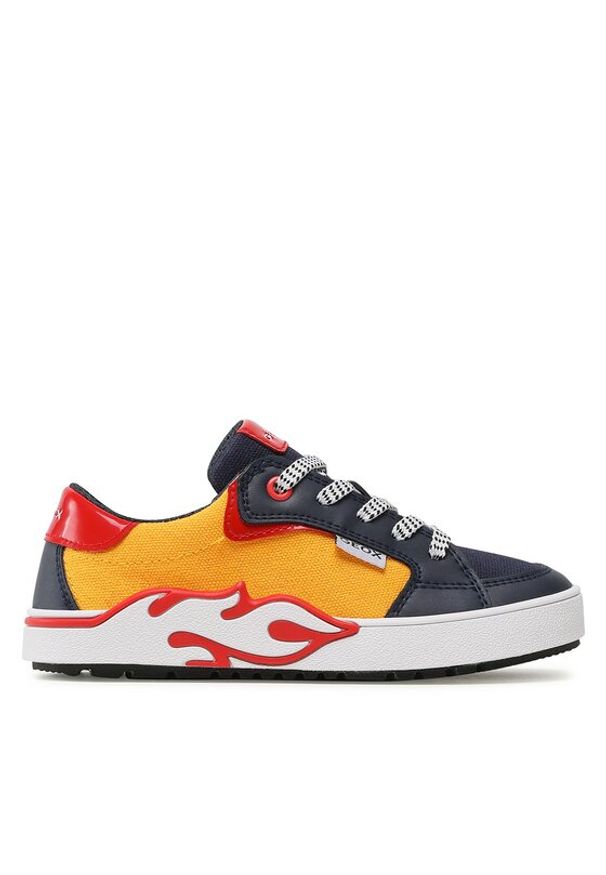 Geox Sneakersy J Alphabeet Boy J35HLA01054C2117 S Żółty. Kolor: żółty. Materiał: materiał