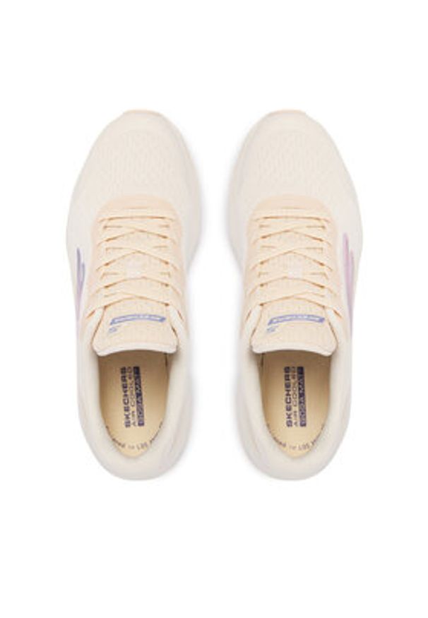 skechers - Skechers Sneakersy Glide Step Vortex 129826/NAT Kremowy. Kolor: kremowy. Materiał: materiał