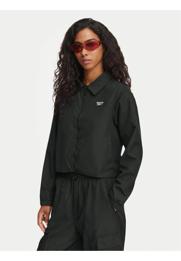Reebok Kurtka przejściowa Marcia RK25703CCW Czarny Regular Fit. Kolor: czarny. Materiał: syntetyk