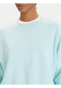 Adidas - adidas Bluza Essentials Small Logo Feelcozy JV7300 Zielony Loose Fit. Kolor: zielony. Materiał: bawełna
